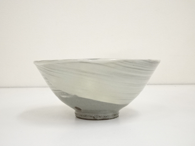 Ｓ９２７　茶碗　『刷毛目茶碗』『小山喜平 作』　共箱　抹茶碗　茶道具 S927 茶碗 『刷毛目茶碗』『小山喜平 作』 共箱 抹茶碗